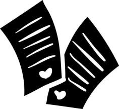 Love Letters Vinyl Svg File, Free Vectors File